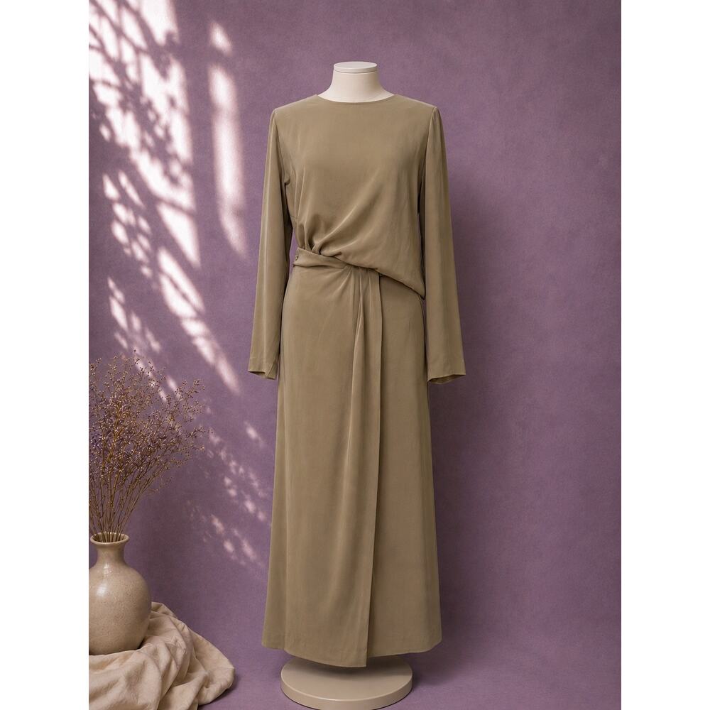 Vintage hugo buscati 100% silk 2pc skirt/top set